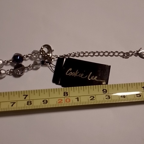 Cookie Lee NWT Faceted Glass Necklace and Bracelet - Picture 5 of 5